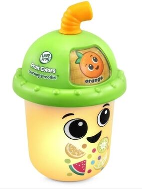Leap Frog Fruit Colors Learning Smoothie Cup Teether Lights Up 6 Months NEW Song